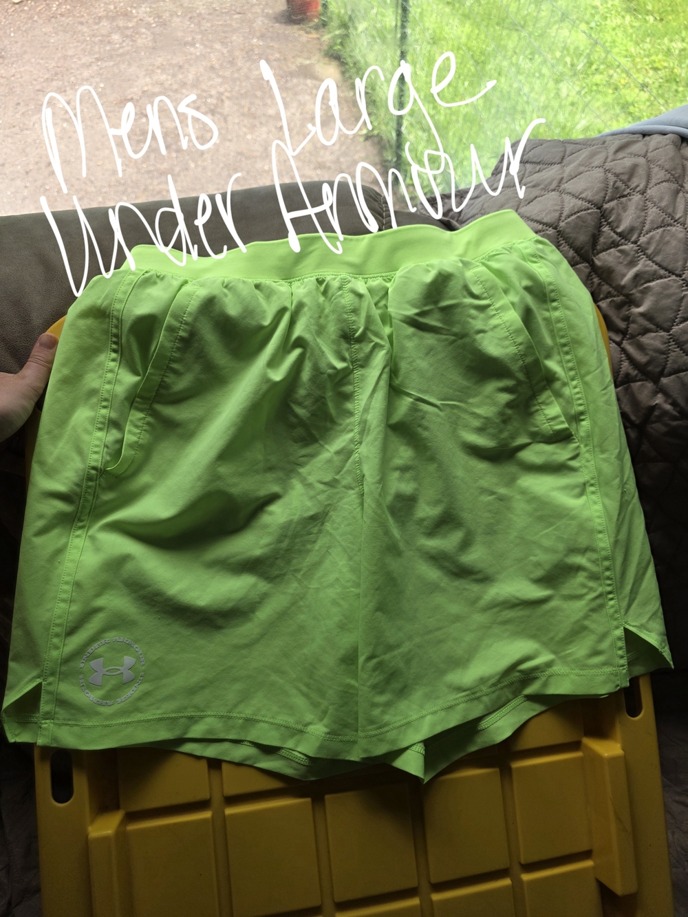 Under Armour Men's Bright Lime Green Swim Trunks